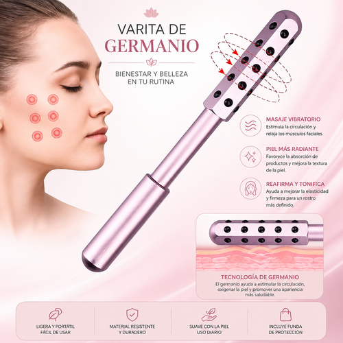 Varita de germanio Vivora para masaje facial y cuidado de la piel